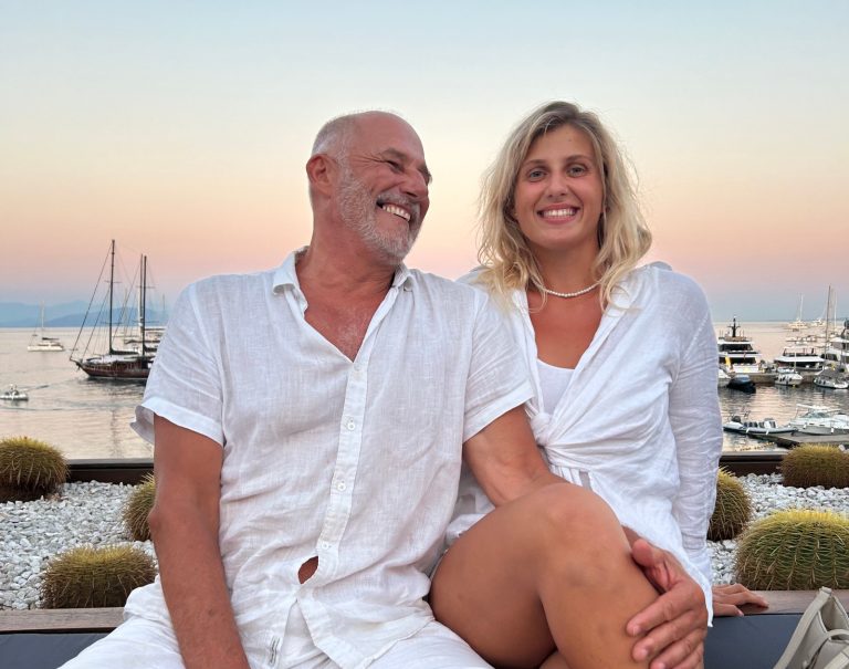 Stephan & Yuliia so happy to have embraced their livestyle. Come and join us for an unforgettable sailing holidays - Skippered Sailing Holidays in Greece
